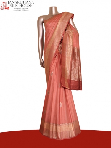 Pure Handloom Meenakari Soft Tussar Silk Saree